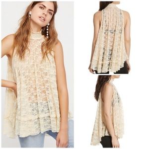 FP Myrna Lace Sheer Tunic